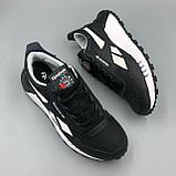 Кроссовки женские / подростковые Reebok черно-белые демисезонные / повседневные, фото 2