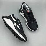 Кроссовки женские / подростковые Reebok черно-белые демисезонные / повседневные, фото 3