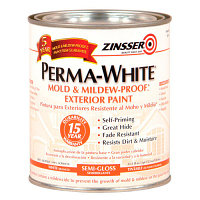 Фасадная краска ZINSSER PERMA-WHITE Mold & Mildew-Proof Exterior Paint, RUST-OLEUM® 0,946 л