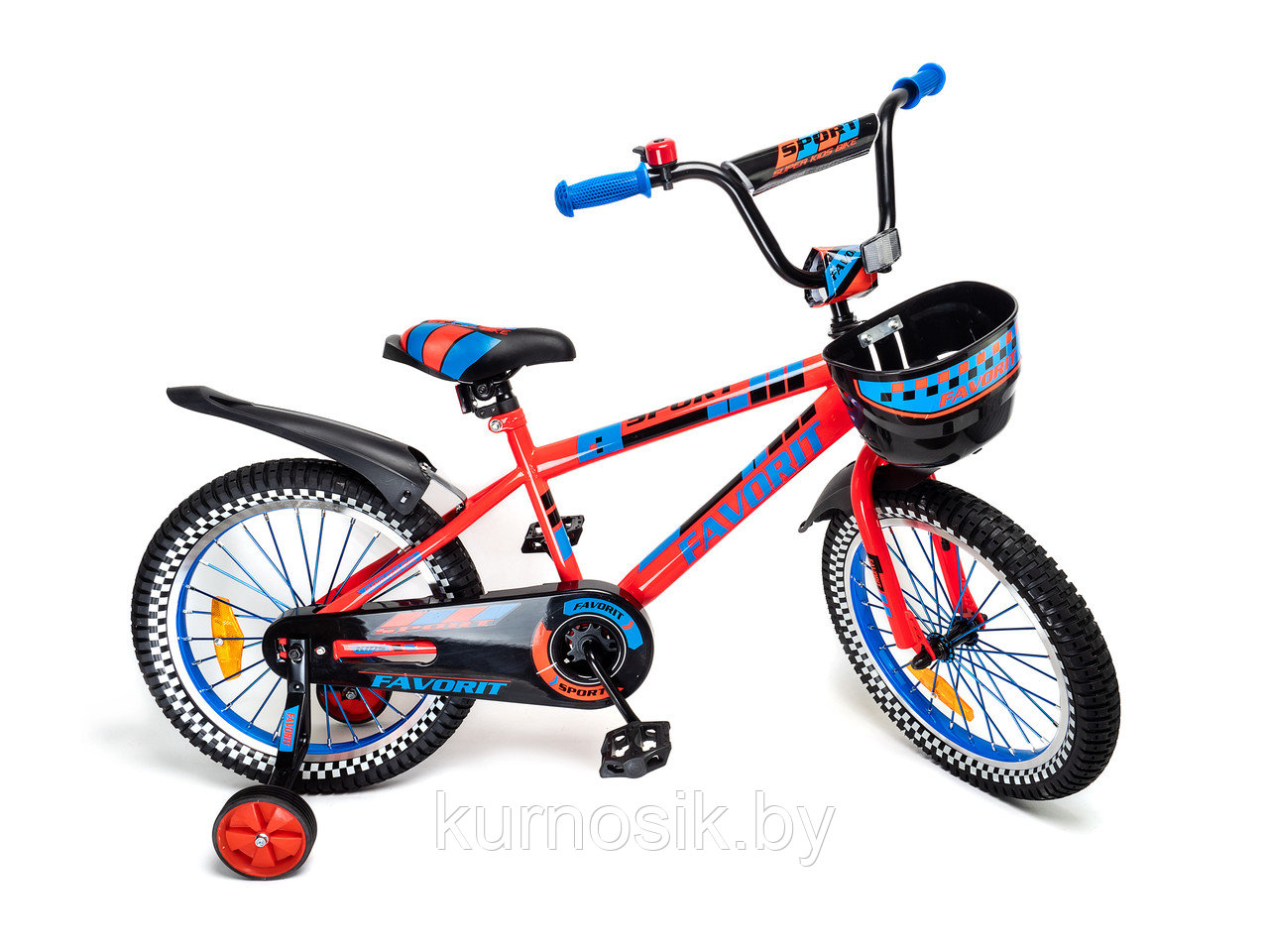Детский велосипед Favorit Sport new 16" от 4 до 6 лет синий - фото 2 - id-p179921156