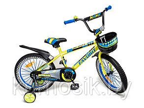 Детский велосипед Favorit Sport new 16" от 4 до 6 лет от 105 см желтый