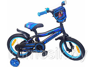 Детский велосипед Favorit Biker 14" от 3 до 5 лет черно-синий