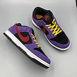 Кроссовки женские Nike SB черно-фиолетовые, фото 3