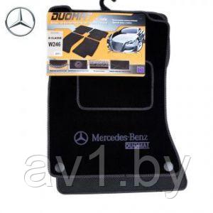 Коврики ворсовые Mercedes-Benz C W203 / CLK W209 (2000-2008) / Мерседес W203 (2000-2008) (Duomat)