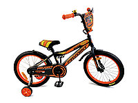 Детский велосипед Biker 18" от 5 до 8 лет оранжевый