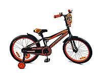 Детский велосипед Favorit Biker 20" 6-9 лет черно-оранжевый