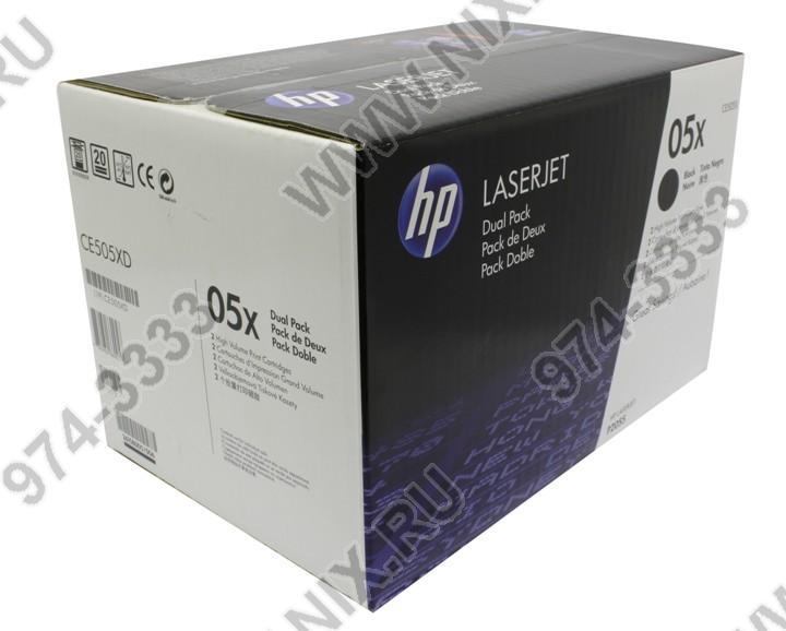 Картридж HP CE505XD (№05X) Dual Pack Black для HP LaserJet P2055 (повышенной ёмкости)