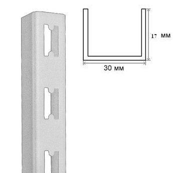 Стойка перфорированная 2202-2400(бел)