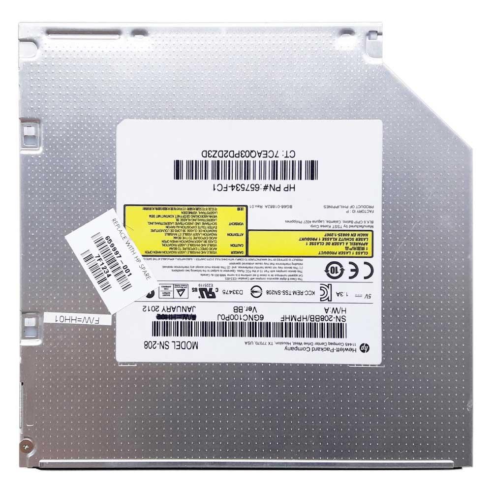 Оптический привод SATA DVD+RW HP SN-208 для ноутбука HP Pavilion G6-1000 (с разбора) - фото 1 - id-p179924762