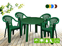 "Виктория-5" (круглый стол) - набор садовой мебели для дачи