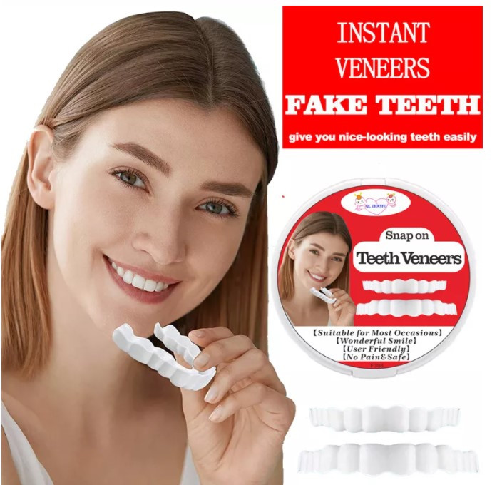 Накладные зубы Snap on Teeth Veneers. Набор для ВЕРХНИХ и НИЖНИХ зубов. Lux quality - фото 4 - id-p179924359