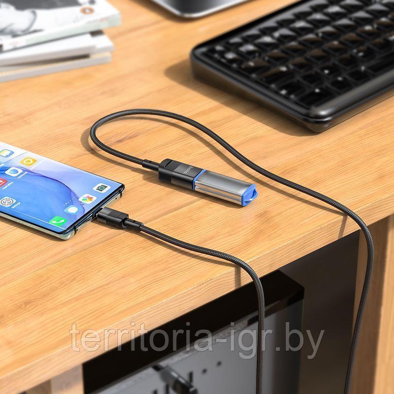 Кабель удлинитель Type-C - USB-A 3.0 U107 1.2м. черный Hoco - фото 3 - id-p179926917