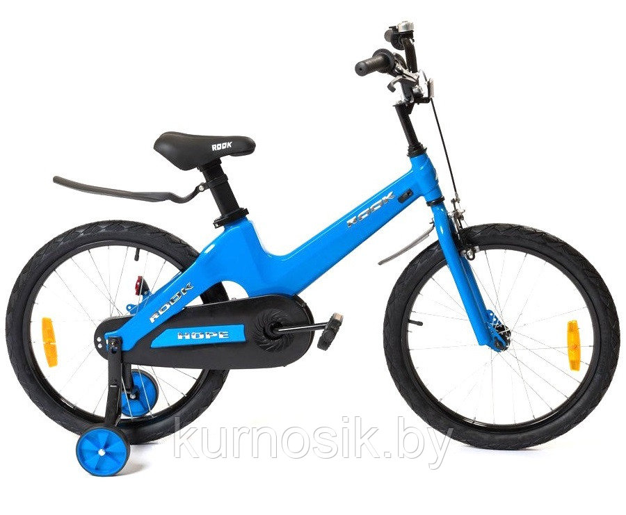 Детский велосипед ROOK "HOPE" магниевый сплав 18" синий