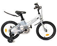 Детский велосипед ROOK "HOPE" магниевый сплав 18" серый