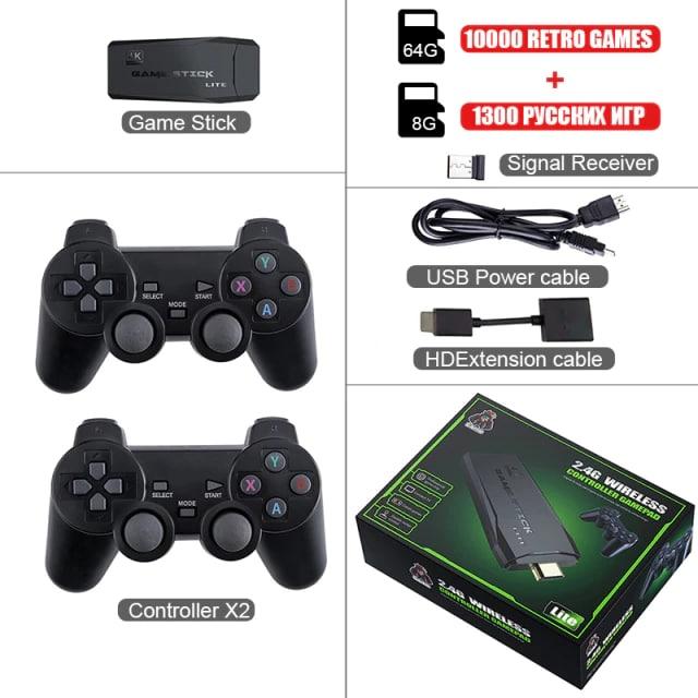 Игровая приставка + 2 джойстика Game Stick Lite 64 ГБ