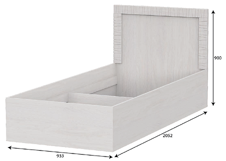 Кровать Гамма 20 (90) Серия 4 SV-Мебель основ. ЛДСП (ТМ Просто хорошая мебель), фото 2
