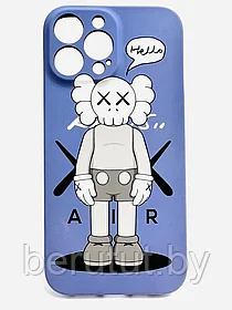 Силиконовый светящийся в темноте чехол KAWS, Iphone 11 PRO