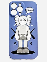 Силиконовый светящийся в темноте чехол KAWS, Iphone 12