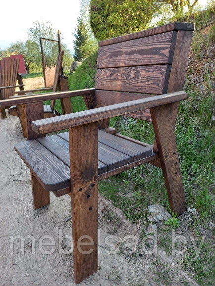 Кресло садовое и банное из массива сосны "Прованс Эко" - фото 2 - id-p179883078