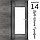 Межкомнатная дверь "АМАТИ" 14 (Цвета - Эшвайт; Беленый дуб; Дымчатый дуб; Дуб шале-графит; Дуб венге и тд.), фото 8