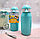 Бутылочка для воды и напитков Bool-Bool Kids с трубочкой и шнурком, 400 мл, 3 Фиолетовый, фото 4