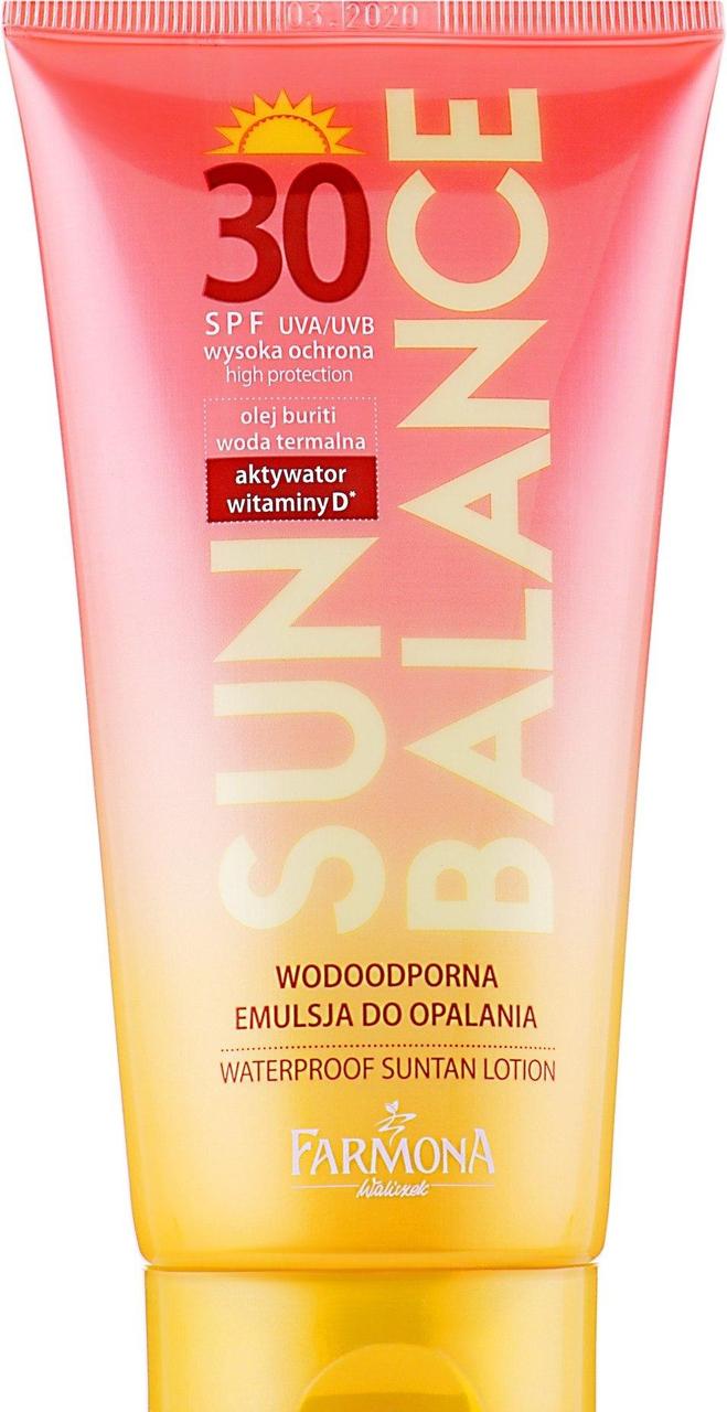 Водостойкий лосьон для загара Farmona SUN Balance SPF 30, 150 мл - фото 1 - id-p179940015