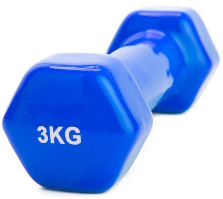 Гантель Bradex SF 0164 неопреновая синий 3 кг, 1 шт