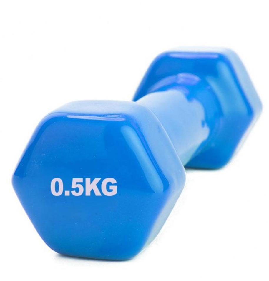 Гантель Bradex SF 0270 обрезиненная синяя 0,5 кг, 1 шт