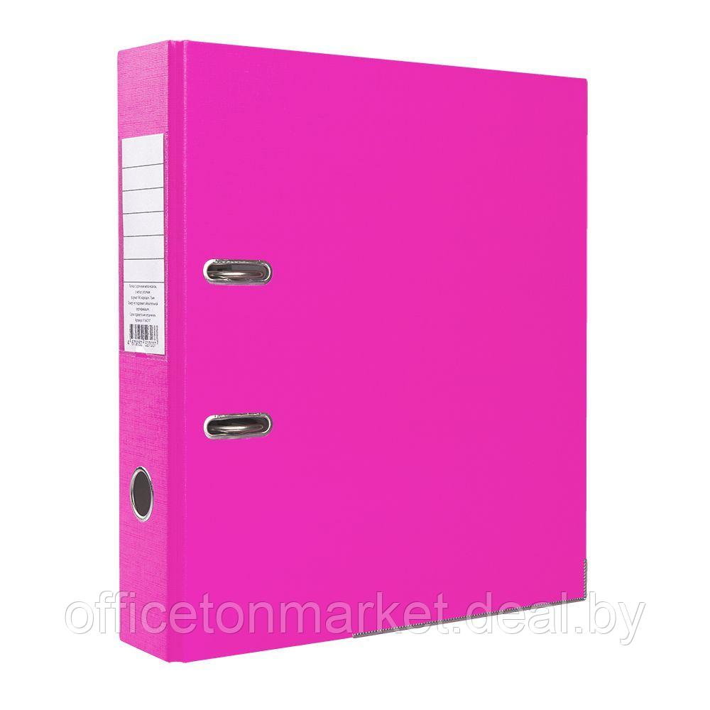 Папка-регистратор "OfficeStyle", А4, 75 мм, ПВХ Эко, светло-розовый - фото 1 - id-p137119500