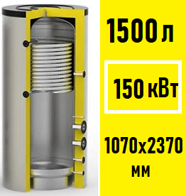 Бак электронагрева ГВС S-Tank SS ELECTRO MONO 1500