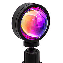 Светодиодная Bluetooth лампа с эффектом заката Sunset Lamp (управление от пульта или телефона), фото 3
