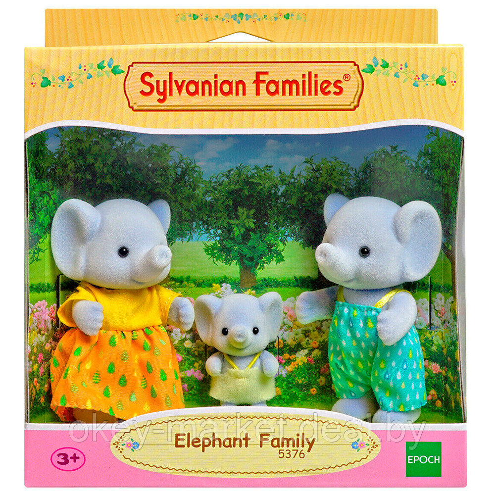 Набор Sylvanian Families Семья Слоников", 3 фигурки арт. 5376 - фото 4 - id-p179974115