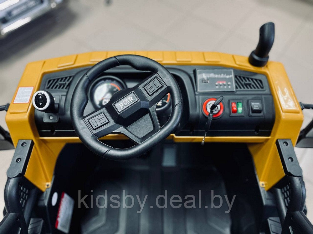 Детский электромобиль RiverToys C444CC (желтый) двухместный - фото 3 - id-p178843498