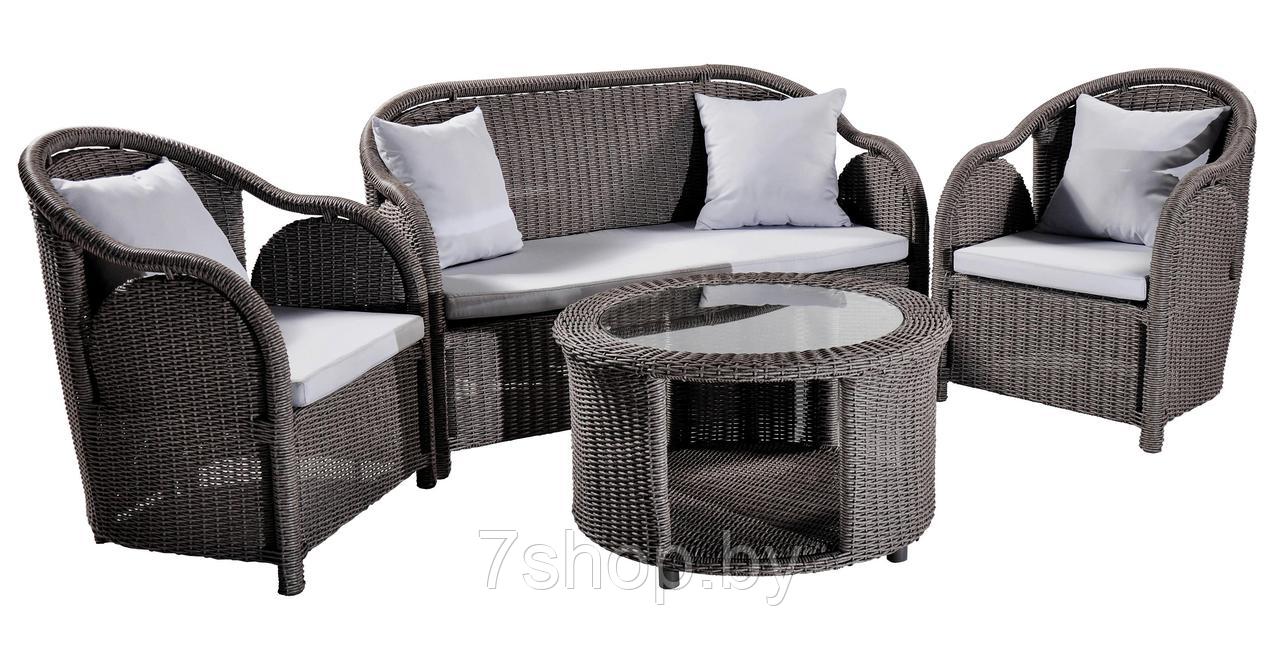 Комплект садовой мебели COBEYA кофейный, серый - фото 1 - id-p179976107