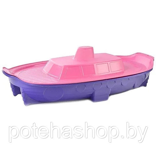Песочница-бассейн Doloni Корабль 03355/1 (фиолетовый/розовый) - фото 1 - id-p124599548