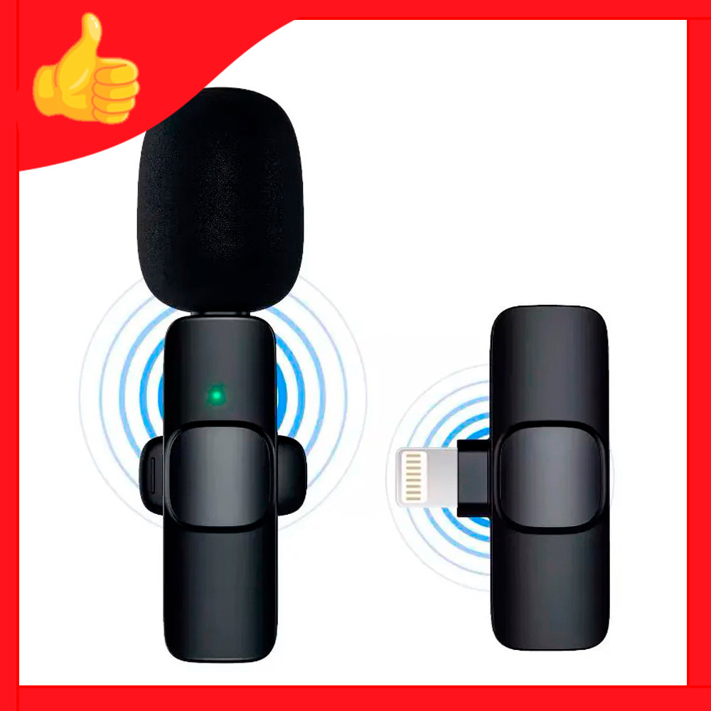 Беспроводной петличный микрофон для IOS Wireless Microphone K9