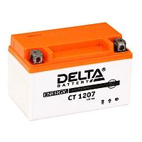 Аккумуляторная батарея Delta СТ1207 (YTX7A-BS)12V, 7 Ач прямая(+ -)