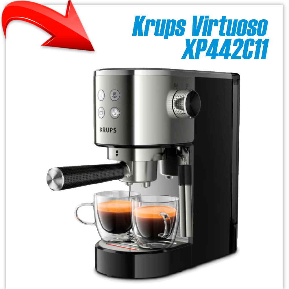 Рожковая помповая кофеварка Krups Virtuoso XP442C11