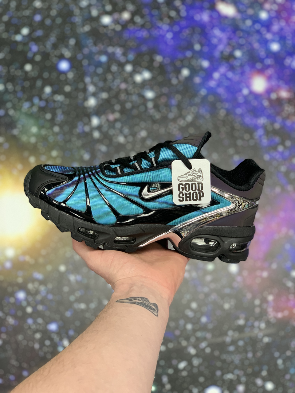 Кроссовки Nike x Skepta Air Max Tailwind Blue Silver Gradient