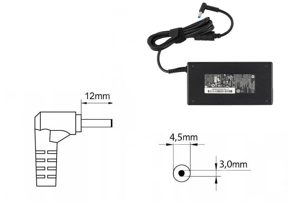 Оригинальная зарядка (блок питания) для ноутбука HP Pavilion 15-BC, SU10473-15013, 150W Slim штекер 4.5x3.0 мм