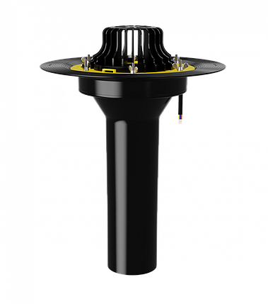 Воронка битумная обогреваемая с закладным элементом VMOPro 110x590 (Морозостойкий полипропилен), фото 2