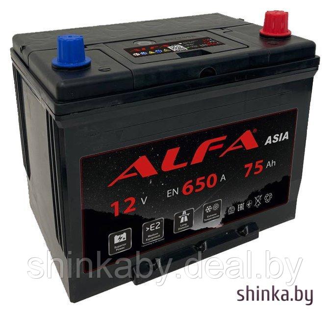 Автомобильный аккумулятор ALFA Asia JR 650A (75 А·ч) - фото 1 - id-p179980288