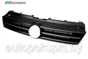 Решетка VW POLO (V) 2009-2014, хэчбек , с 2-мя хром. полосками, PVW07091GA