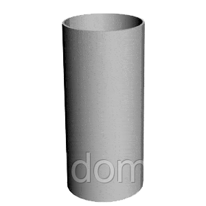 15 Труба водосточная Döcke PREMIUM (Пломбир) 3 м