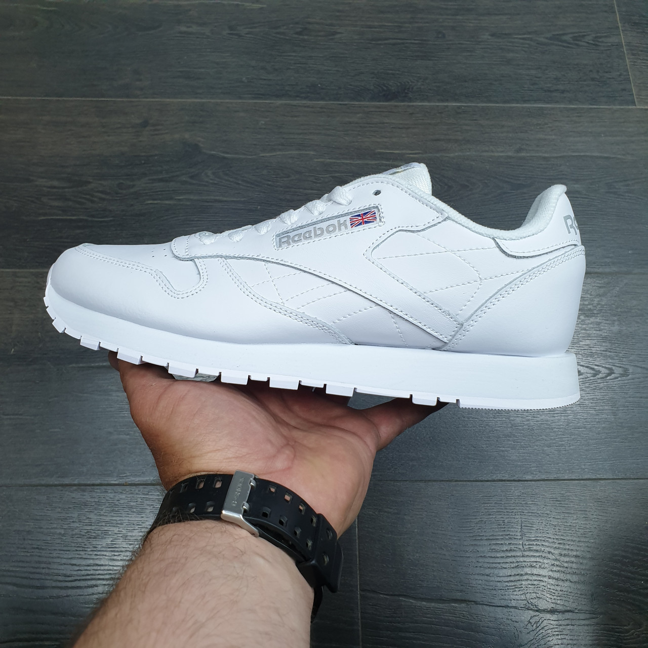 Кроссовки Reebok Classic Leather All White 37 - фото 1 - id-p159946193