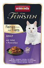 Влажный корм для кошек Animonda Vom Feinsten Adult Filet (с дичью и филе индейки)