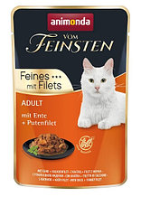 Влажный корм для кошек Animonda Vom Feinsten Adult Filet (утка, филе индейки)