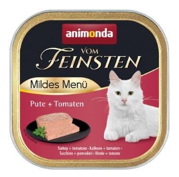 Влажный корм для кошек Animonda Vom Feinsten Mildes Menu (индейка с томатами) 100 гр - фото 1 - id-p180012166