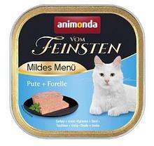 Влажный корм для кошек Animonda Vom Feinsten Mildes Menu (индейка, форель) 100 гр