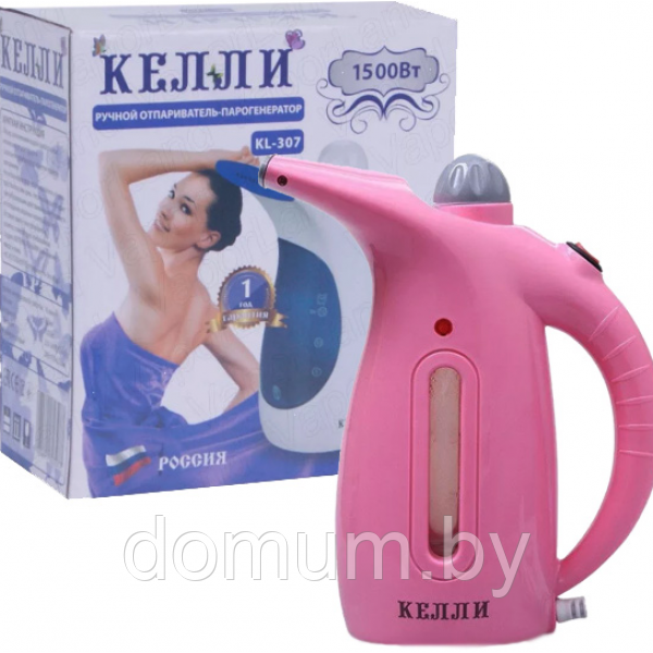 Ручной отпариватель-парогенератор (розовый) Kelli KL-317 - фото 1 - id-p180013396